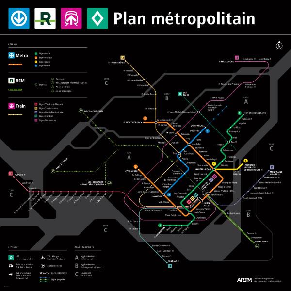 Métro map (STM)